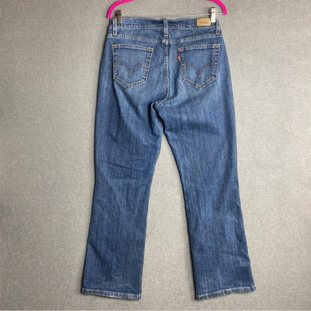 Levi’s 529 Curvy Boot Cut Jeans Denim Blue Women’s Size 12 Medium - Picture 7 of 9